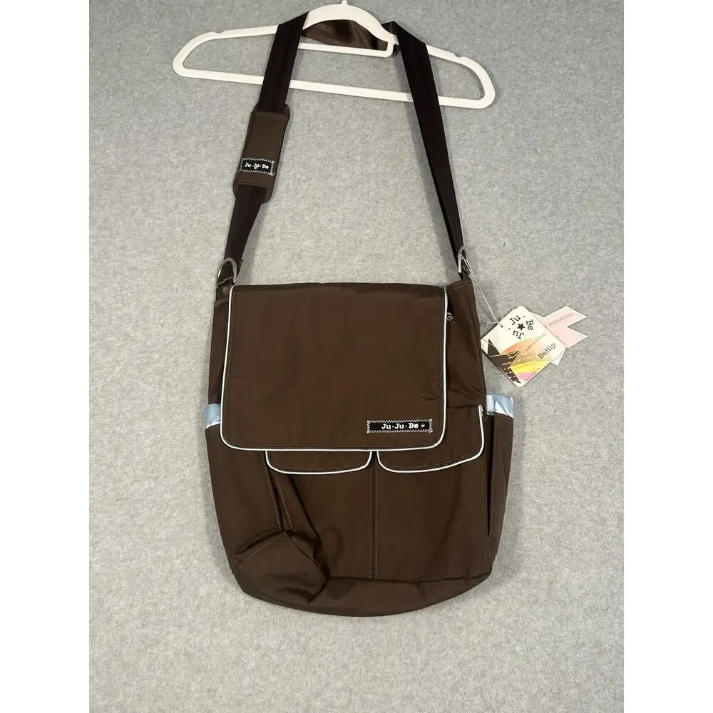 ju ju be diaper bag Brown And Baby Blue New With Tags Shoulder Strap
